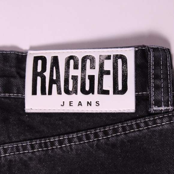 Ragged Jeans Black Wide Leg Denim Pants Size 28 - Picture 3 of 9